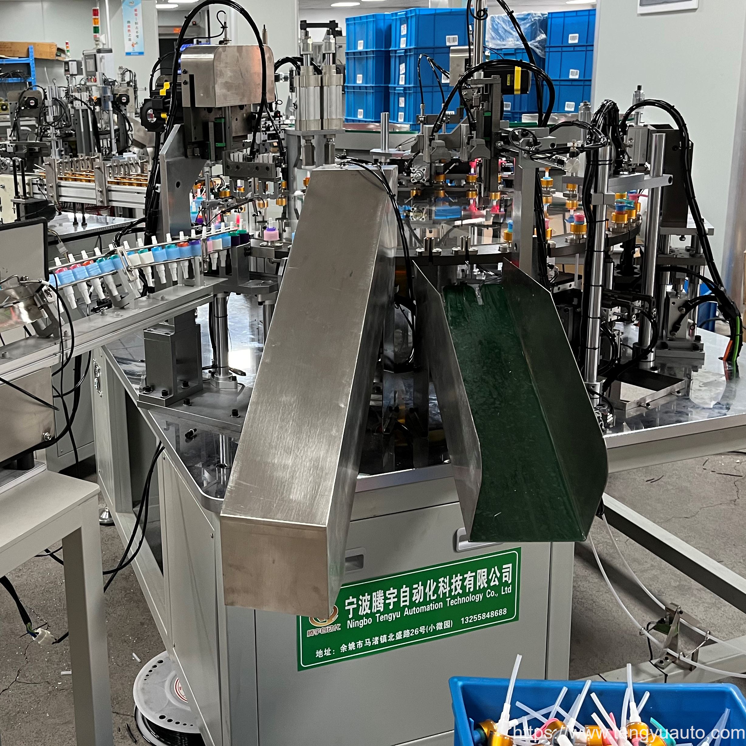 dispensador de la loción de la bomba automática de ensamblaje de equipos